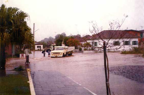 Enchente do ano de 1982 na cidade de Taquara,