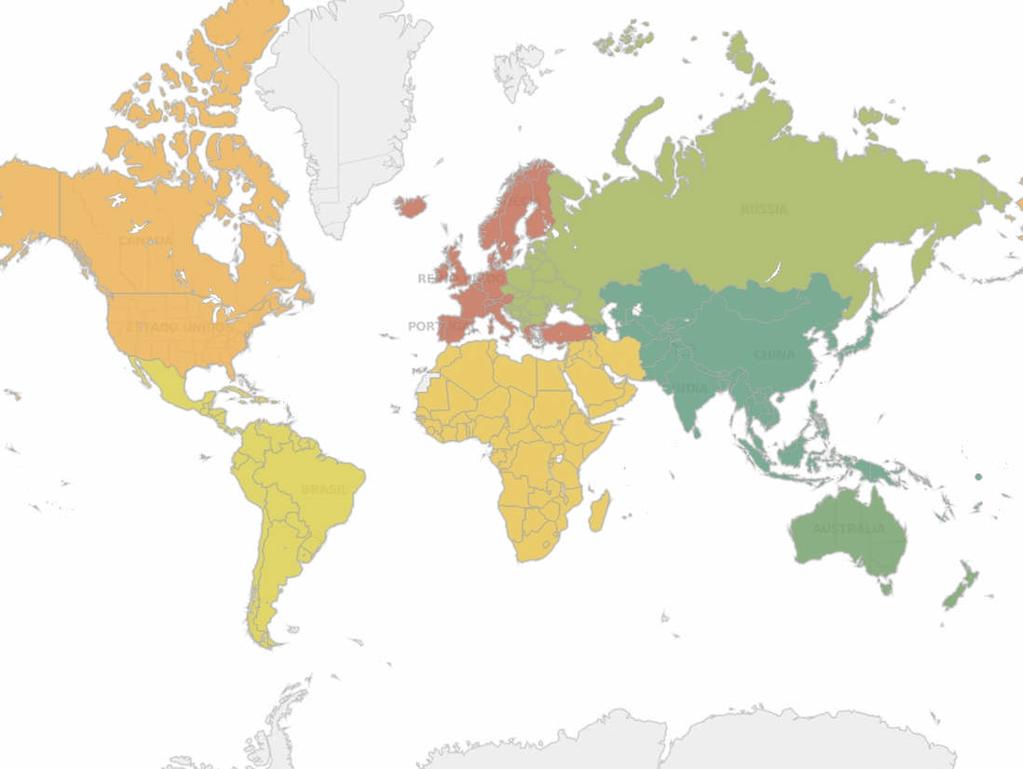 América do Norte HPPC Maquiagem 21% 18% Europa Ocidental HPPC Maquiagem 21%