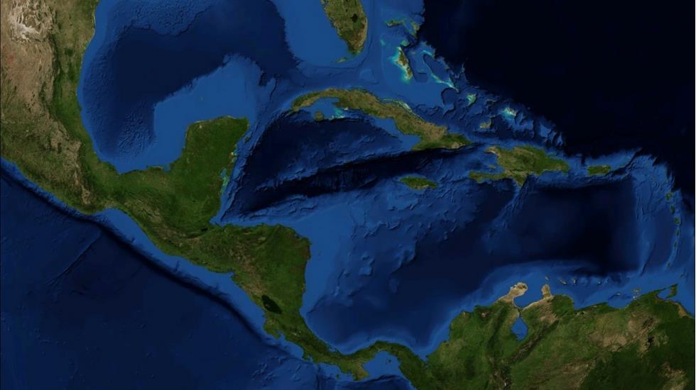 MÉXICO E AMÉRICA CENTRAL: Relevo América Central Continental: Istmo (faixa estreita