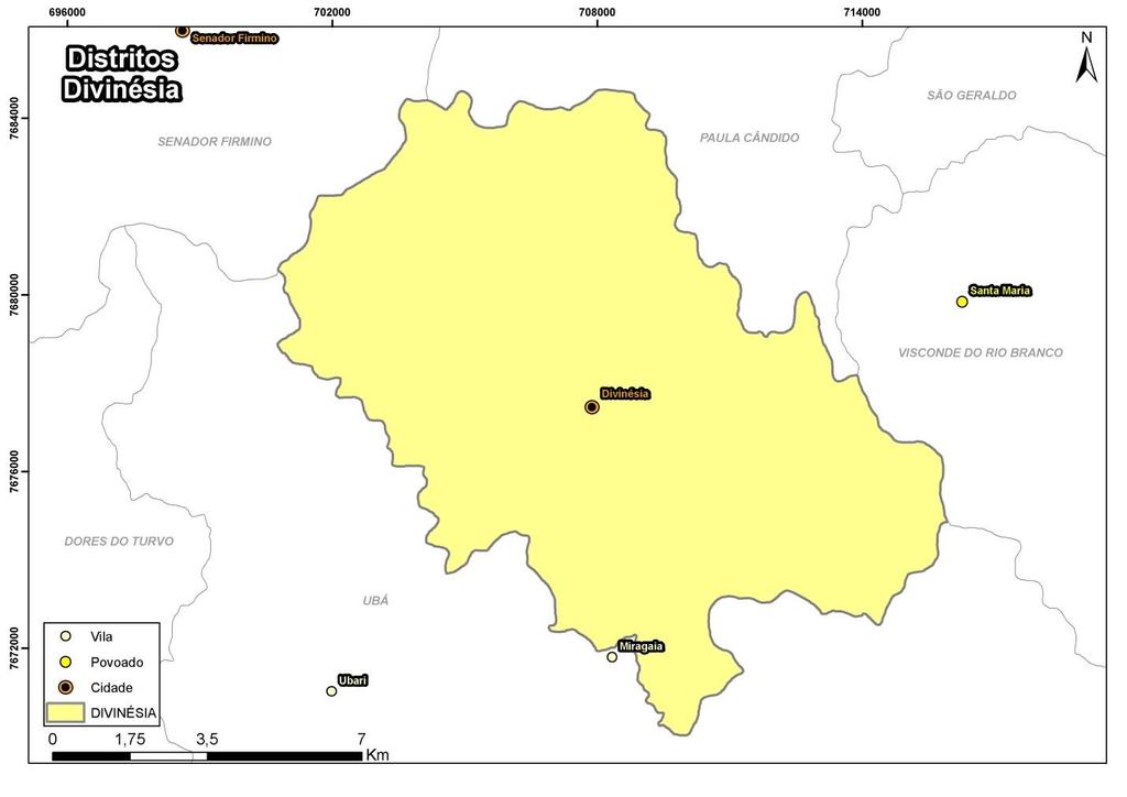 4.1.2. Distritos O Município é constituído apenas do distrito sede. Ver mapa (Figura 4): 4.1.3.