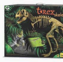 T-Rex 54 peças pormenorizadas piezas detalladas 6 + Esqueleto T-Rex Delux