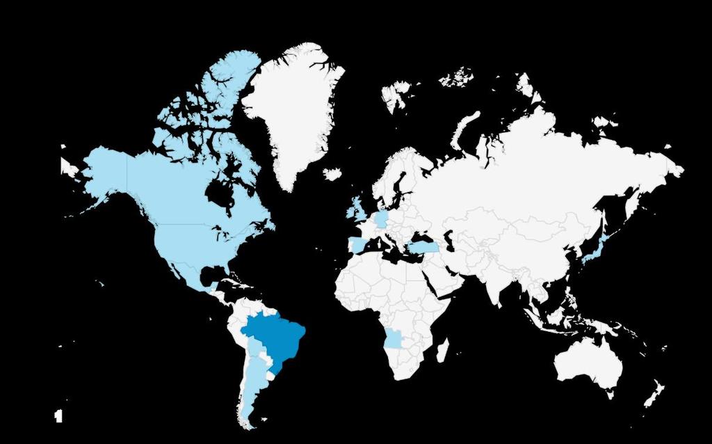 CROSS MÍDIA Países que Assistiram ao Show de Verão 2016 4m:34s TEMPO MÉDIO POR SESSÃO + DE 10 PAÍSES Propriedade Site Cota s Entrega Local