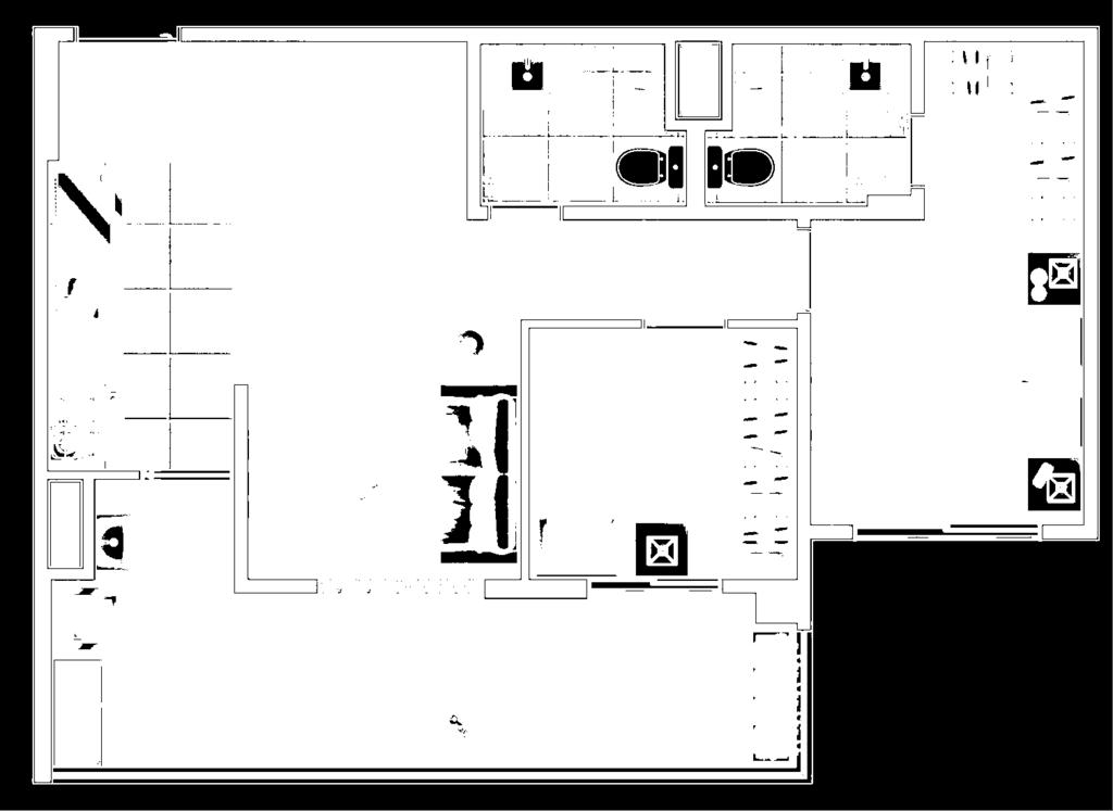 closet Infraestrutura para otimização de Wifi Ponto USB nos quartos Amplo terraço