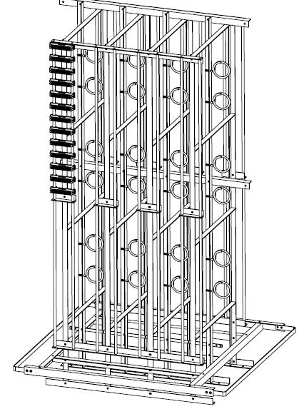 DISTRIBUIDOR GERAL TELEFONICO 600/ 700 PARES POR COLUNA, MODULAR.