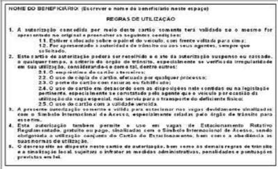 NÃO 5 3 Possível sem abordagem Quando autuar autuar Definições e Procedimentos Campo 'Observações' Veículo estacionado em vaga sinalizada como de uso exclusivo de portador de necessidades especiais,