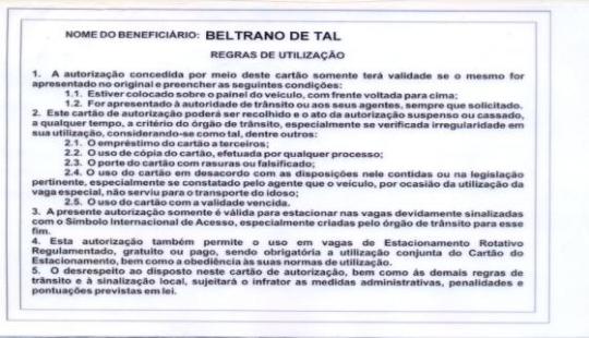 Quando autuar autuar Definições e Procedimentos Campo 'Observações' Veículo estacionado em vaga sinalizada como de uso exclusivo de idoso, sem o uso da credencial. Lei nº. 10.