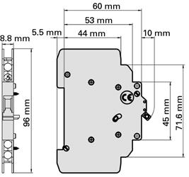 UL 9 DIN rail branch circuit breakers ACCESSORY TECHNICAL DATA Accessories Description Z-NHK Z-IHK-NA Electrical Contact function CO NO + NC Rated voltage 0V 0V Frequency 0/0 Hz 0/0 Hz Rated current