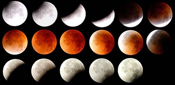 Lua visível durante eclipse lunar total Eclipse total da Lua 28 de Setembro de 2015 Evento UTC Hora em Aracaju Lua entra na penumbra 28 de Set, 00:11 27 de Set, 21:11 Lua entra na umbra 28 de Set,