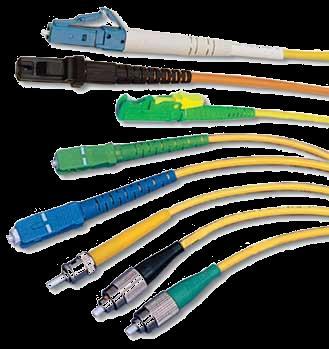 Conexões ópticas Conectores Um conector é um encapsulado de precisão que trava uma ou mais fibras com o propósito de