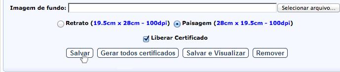 GERAR TODOS OS CERTIFICADOS Figura 67 - Liberar certificado Após configurar um