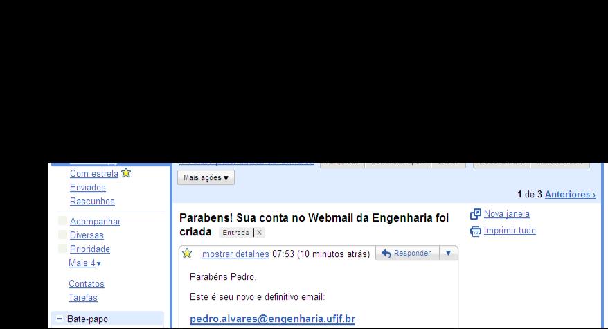 Webmail da Engenharia :: Marcadores e Marcadores com Estrela