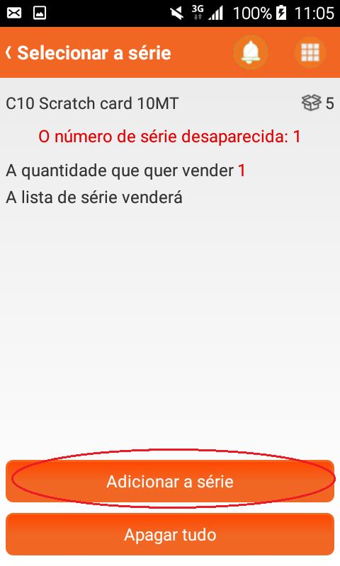 Inserir a série Selecionar Adicionar a série.