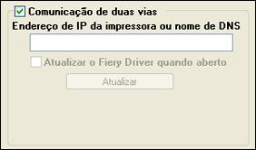 BEM-VINDO 11 ETAPA 4 Atualizar o driver da impressora para incluir as opções do Integrated Color Server Fiery Color Server No computador com Windows XP de um usuário: 1 Clique em Iniciar e escolha