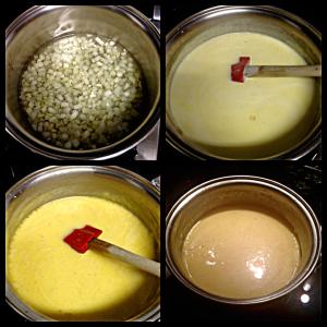 MOLHO: Ingredientes: 1 cebola cortadinha; 2 dentes de alho picadinho; 1 taça de vinho branco; suco de um limão siciliano; 2 colheres (sopa) de manteiga; 400 ml de creme de leite fresco; sal e pimenta