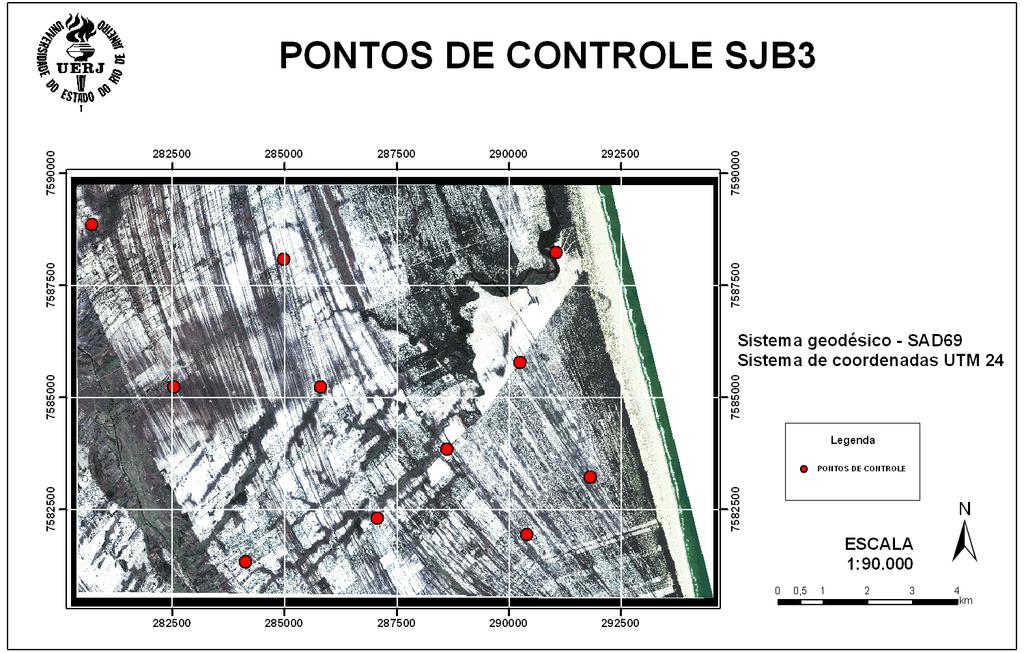 Figura 17: Distribuição de pontos de controle