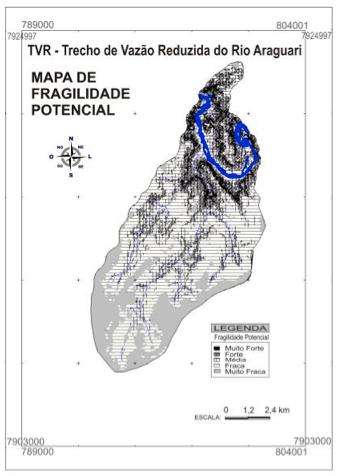 Tabela 6 Área e porcentagem das faixas de declividade do terreno Faixas de declividade Área (km²) % < 3% 9,69 12,26 3-6% 15,82 20,01 6-12% 23,89 30,22 12-20% 15,80 20,00 20-30% 7,84 9,92 30-50% 5,17