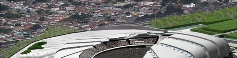 Figura 2 Estádios da Copa 2014 com estruturas tubulares.