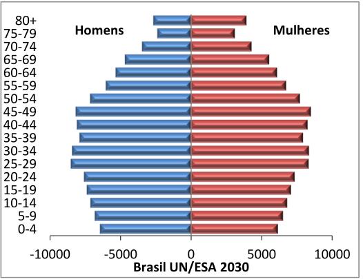 Estrutura etária e dinâmica da pop Pirâmide etária