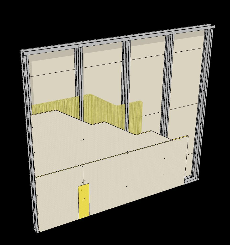 Chapa Knauf Safeboard _Chapas do tipo alta dureza e resistentes ao fogo, desenvolvidas para blindar ambientes em que houver utilização de Raios X para diagnóstico, impedindo a passagem de radiação