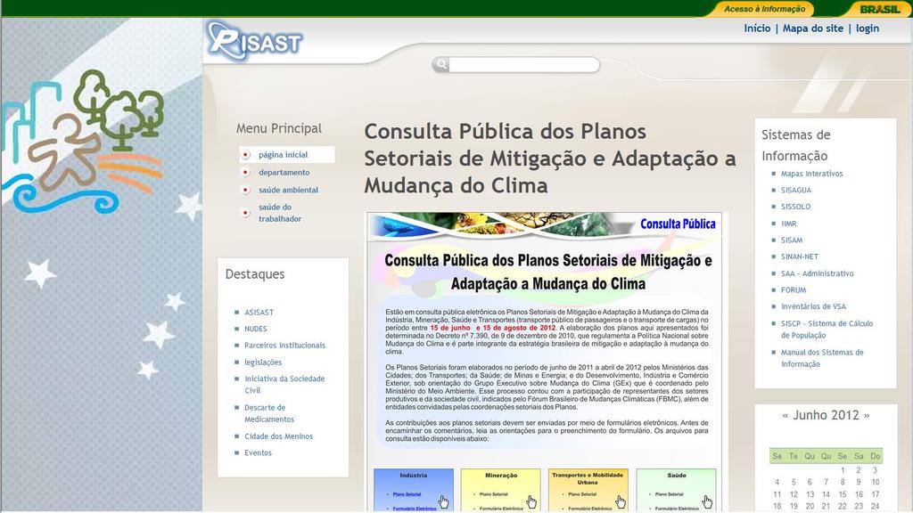 Utilizando o Sistema de Cálculo de População Acesso via PISAST