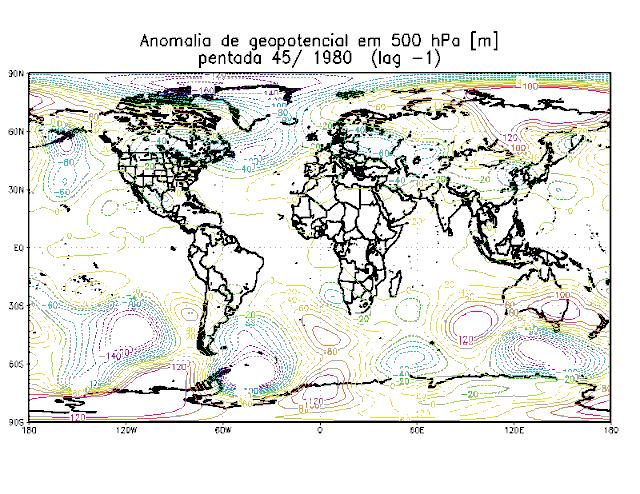 6. Condições atmosféricas associadas a veranicos 89 Figura 6-19: composições de anomalias de