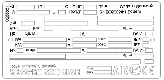 3 Estrutura do motor Plaqueta de identificação, denominação do tipo 3.2 