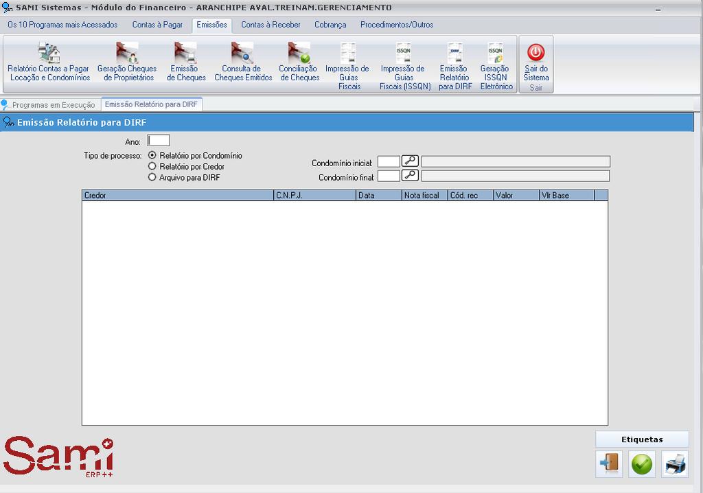 acumulado para o próximo período, dependendo da configuração em seu cadastro.