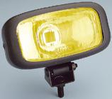 Amarela Driving Lamp - Black Housing and Rim Yellow Lens Farol Auxiliar H3 Longo Alcance Carcaça e Aro Cromado Driving Lamp Chromed