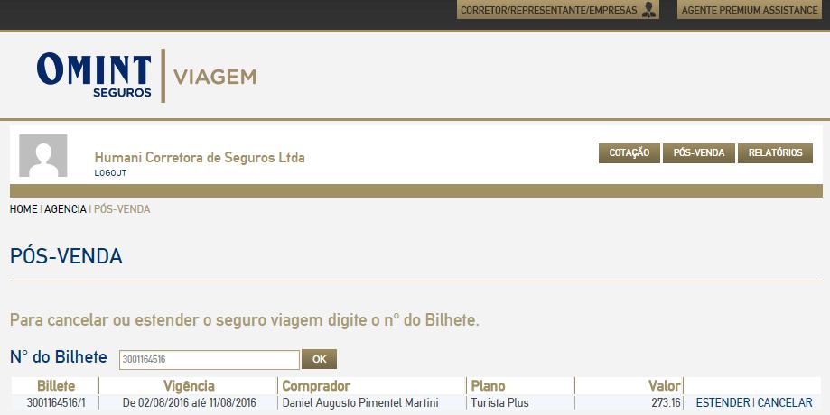 3º REGRA PARA CANCELAMENTO Compra no Cartão de crédito deve-se cancelar todos os bilhetes pagos com o mesmo cartão.