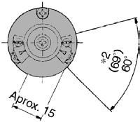 dos seguintes detectores magnéticos: D-9, D-9A, D-S99(V), D-T99(V) e D-S9P(V) O comprimento é de