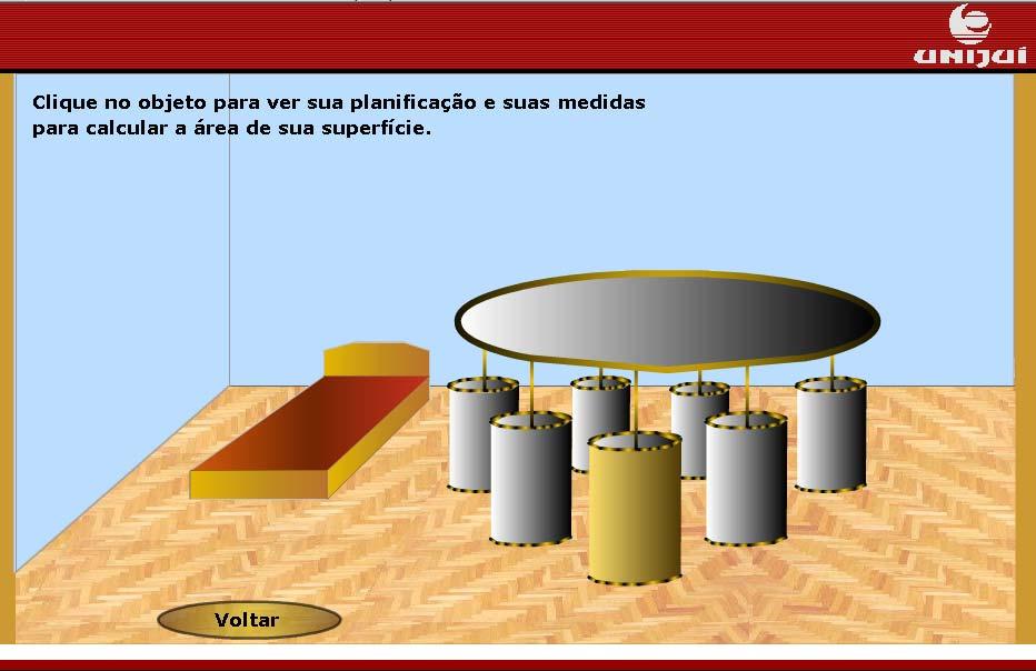 Clique sobre a imagem do objeto que você quer que faça parte do seu quarto. Clicando sobre elementos que constituem o lustre.