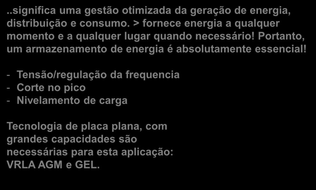 Visão Global de Mercado (3/4) Smart Grid (rede inteligente).