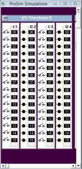 SIMULAÇÃO DE I/Os CONTROLADOR LÓGICO Com esta ferramenta é possível simular as entradas e