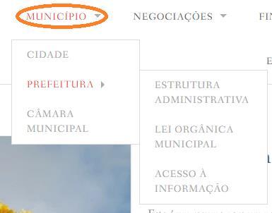 NEGOCIAÇÕES (MENU) - Pautas e Respostas Como será organizado na personalização dos Menus: Como será a aparência no Blog: FINANÇAS PÚBLICAS (MENU) - Planejamento Orçamentário (SUBMENU) - Plano