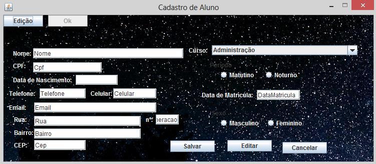 46 para cores claras (ver Figura 8), fornecendo certa adaptabilidade para a interface. Figura 8 Exemplo de Interface Alterada Fundo Escuro 4.