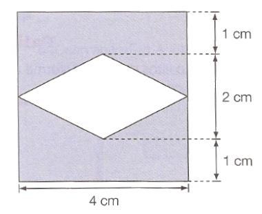 Ricardo desenhou um paralelogramo, cuja altura mede 3,6 cm e a base relativa a ela, o dobro da altura. Qual é a área desse paralelogramo? 18.
