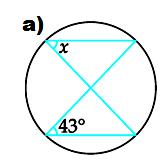 39. De acordo com a figura, o ângulo AOB ˆ é o ângulo central correspondente ao ângulo inscrito ACB ˆ. Portanto, podemos afirmar que x mede: x+20 x + 60 40.