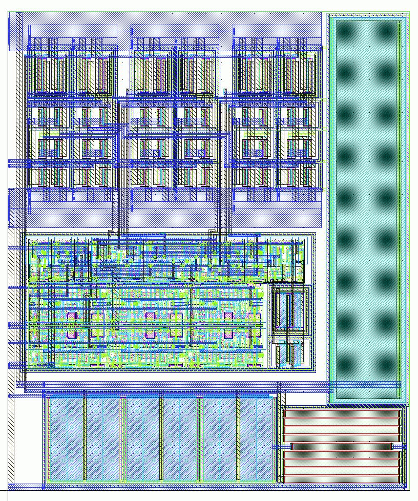 18 Fig. 6.39. Leiaute do prescaler 6.3.4. Projeto do Loop Filter Digital Utilizando Ferramenta de EDA Na Fig. 6.40 é mostrado o bloco que tem a função de detector de fase com saída amostrada.