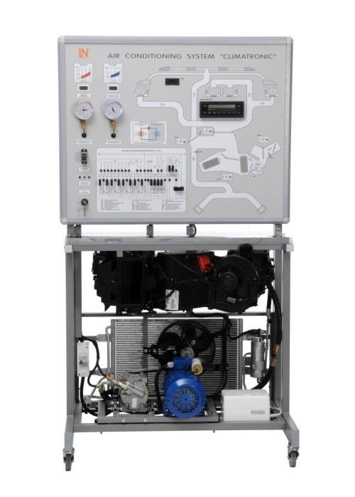 Sistema de ar condicionado com regulagem de clima Sistema de ar condicionado com regulagem de clima O sistema de formação permite a experimentação e demonstração práticas em um sistema de ar