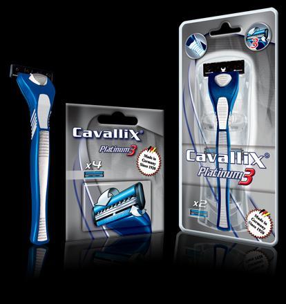 7 Barbeadores Cavallix com tecnologia de 3 lâminas que proporcionam um efeito duradouro e pele mais lisa