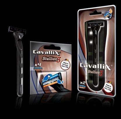 8 Barbeadores Cavallix com tecnologia de 3 lâminas que proporcionam um efeito duradouro de pele mais lisa Cabeça oscilante e flexível para Punho de borracha antiderrapante que acalma a pele e liberta