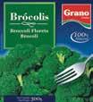 Vegetais congelados Brócolis Ervilha 185 Grano 1 Kg 10 pacotes 1 caixa