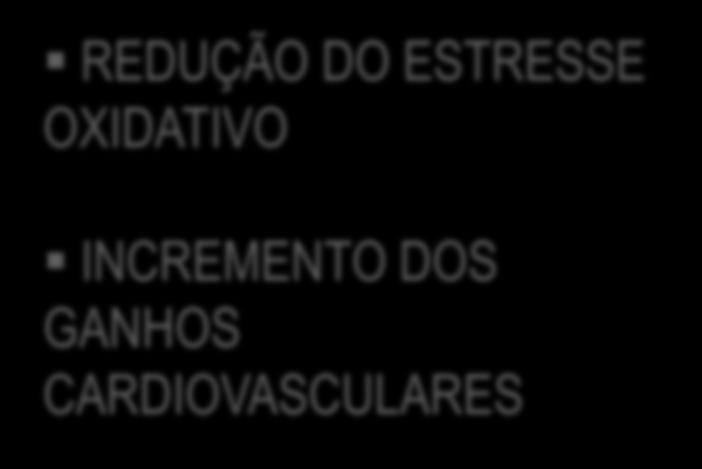 ARTERIAL REDUÇÃO DOS VALORES DE INDICADORES DE DCV