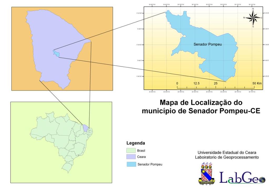 VI Seminário Latino Americano de Geografia Física II Seminário Ibero Americano de Geografia Física Universidade de Coimbra, Maio de 2010 Figura 1 Mapa de localização 2.