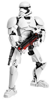 Conjunto de 81 peças para criar a figura articulada de Stormtrooper, personagem de Star Wars: Episódio VII - O despertar da força.