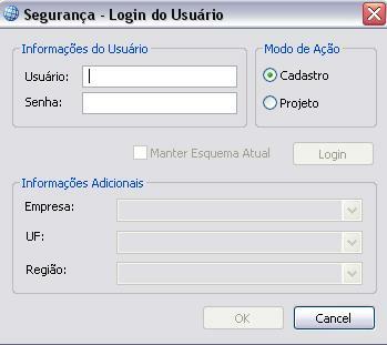 Utilizando Geosite Desktop 4281 137 Login e Logout do sistema 42811 Efetuando Login Para iniciar o uso do Geosite Desktop é necessário efetuar login com um usuário válido no sistema Isto pode ser