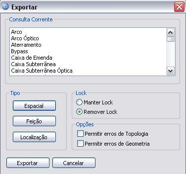 Utilizando Geosite Desktop 4282 141 Exportando e Importando Feições 42821 Exportando feições Processo de envio de informações para o banco de dados Toda e qualquer criação, alteração ou exclusão