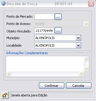 Utilizando Geosite Desktop 4241 41 Descida de Força A Descida de Força indica um ponto de transição aéreo/subterrâneo da rede de energia elétrica Vale lembrar que para definir uma Descida de Força, é