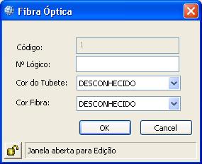 Geosite Desktop Rede Externa 76 13 Selecione o Fabricante 14 Modelo: O Modelo do lance de cabo óptico é definido de acordo com a quantidade de fibras a serem empregadas no cabo 141 Ao selecionar o