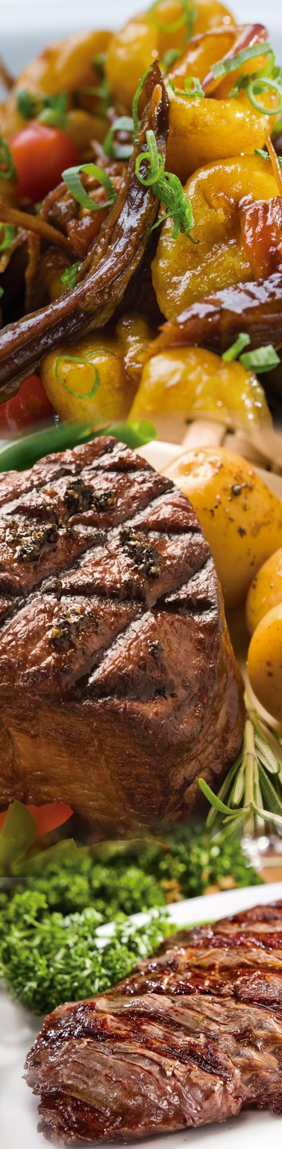 Carne 450g 01 - Lagarto ao molho madeira e legumes 02 - Bife a rolê Com Arroz branco e purê de batatas 03 - Almondegas ao molho vermelho Com Arroz e feijão 04 - Strogonoff de filé mignon e batata